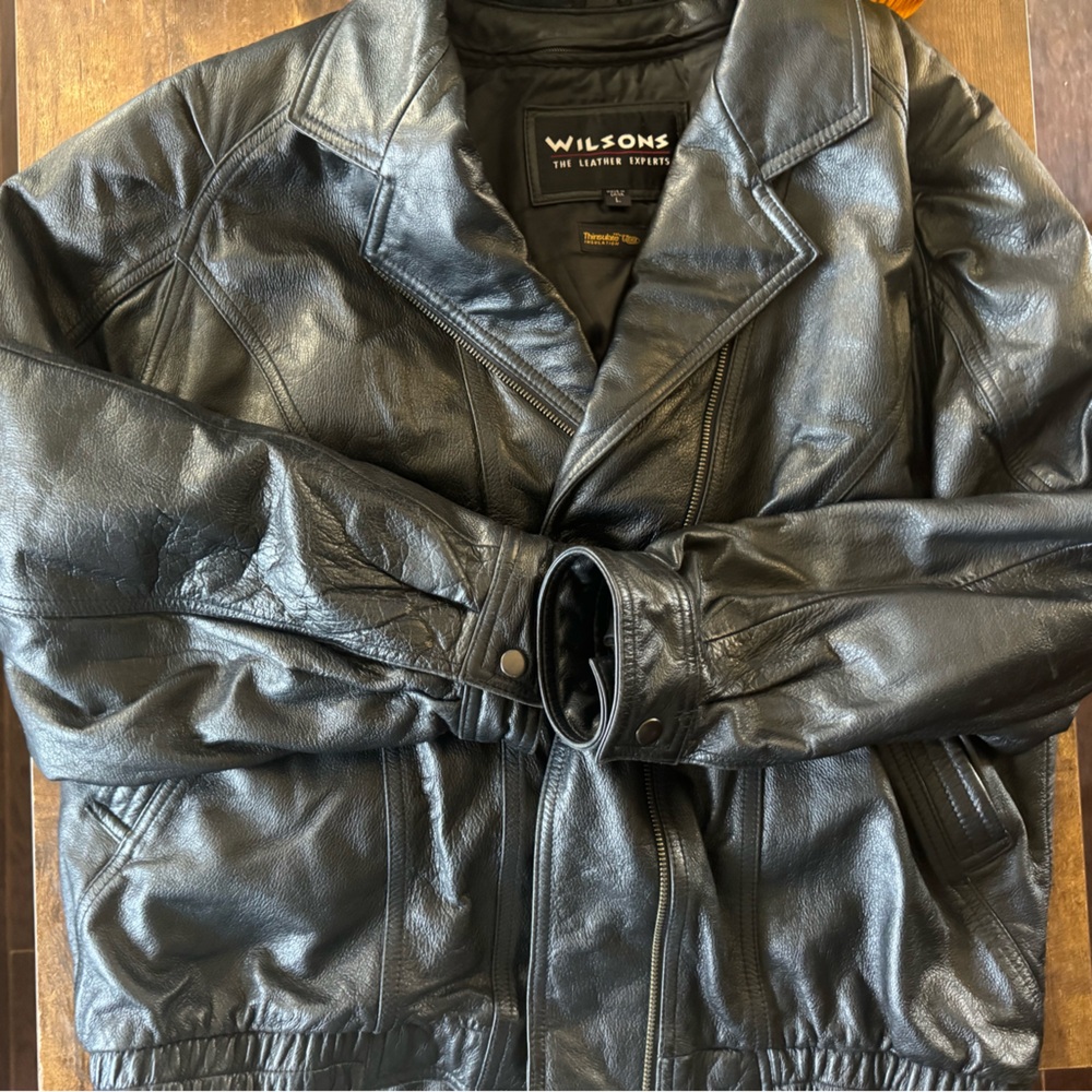 Vintage Wilson Leather bomber coat